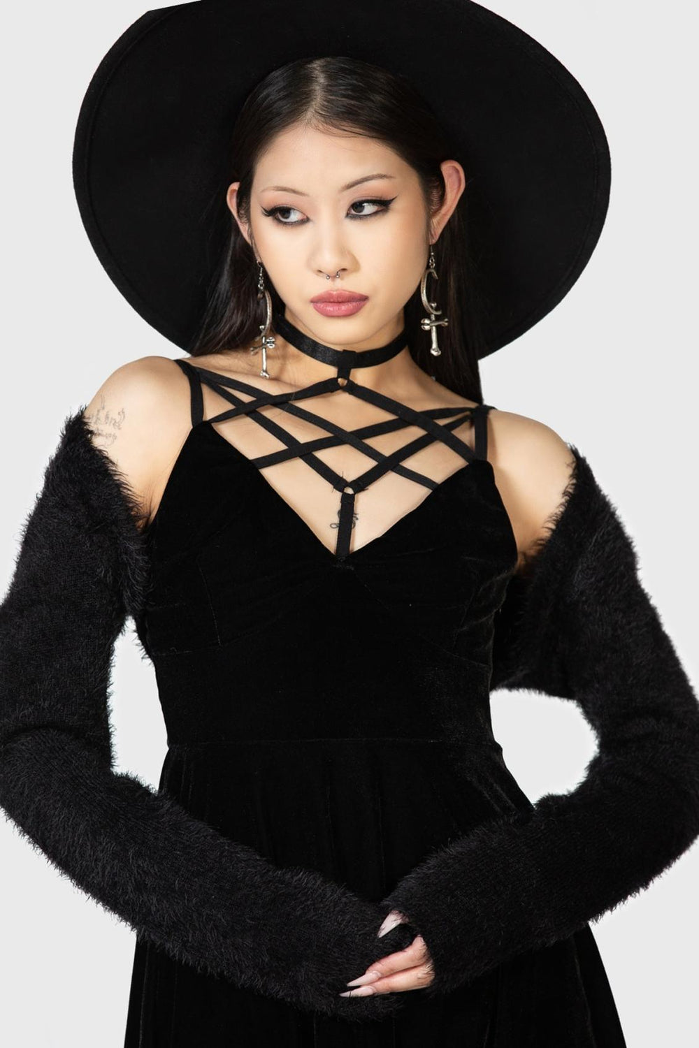 Women Mini | Killstar Magica Skater Dress [B]