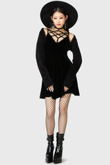 Women Mini | Killstar Magica Skater Dress [B]