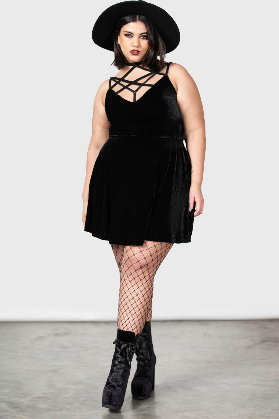 Women Mini | Killstar Magica Skater Dress [B]