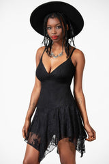 Women Mini | Killstar Moss Flower Lace Dress