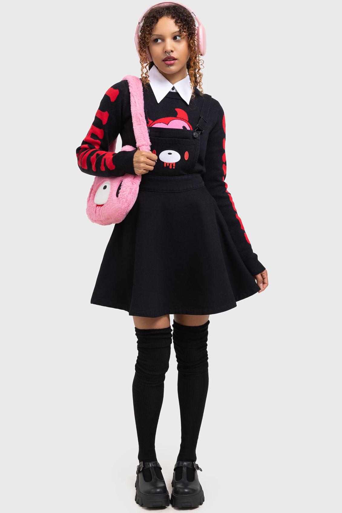 Women Mini | Killstar Naughty Grizzly Pinafore Dress
