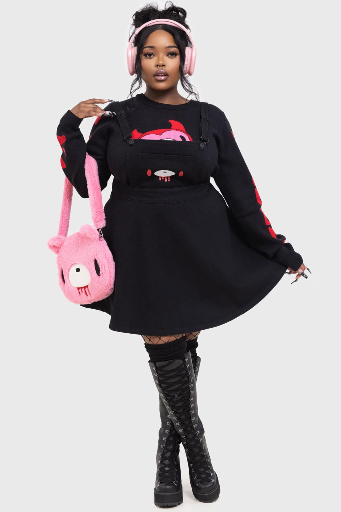 Women Mini | Killstar Naughty Grizzly Pinafore Dress