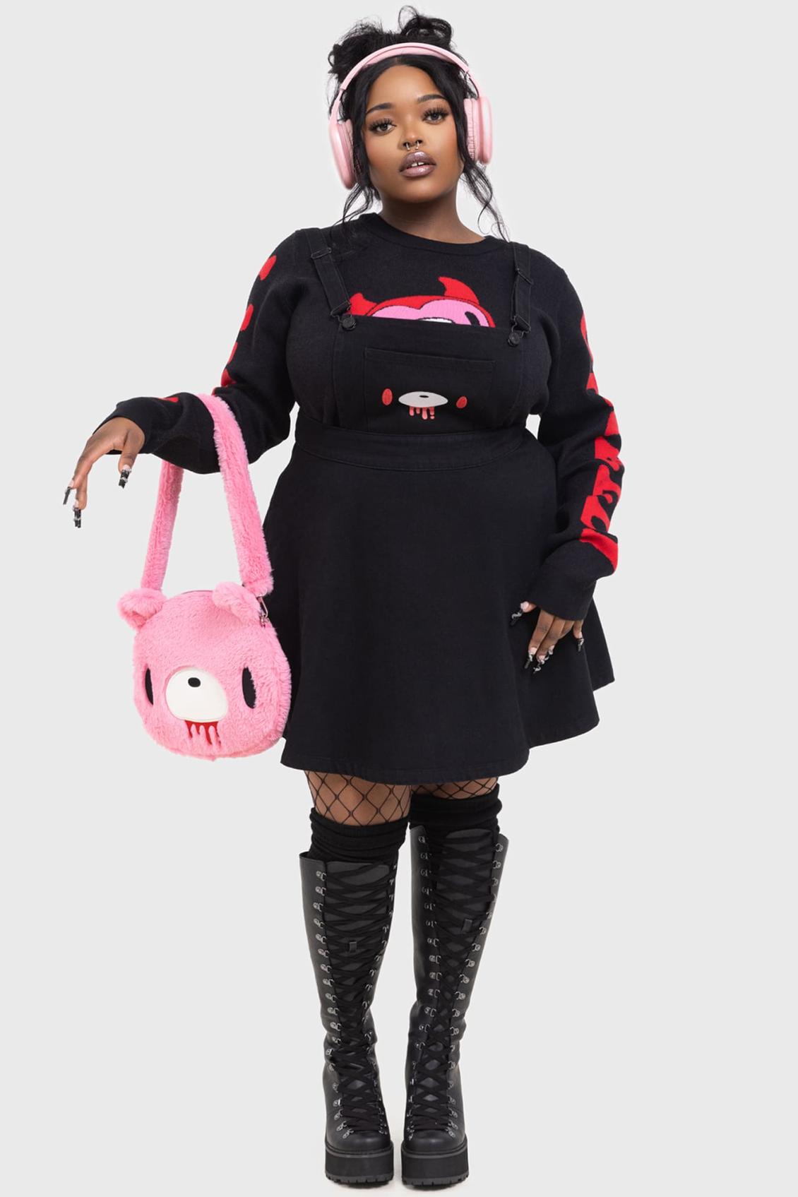 Women Mini | Killstar Naughty Grizzly Pinafore Dress