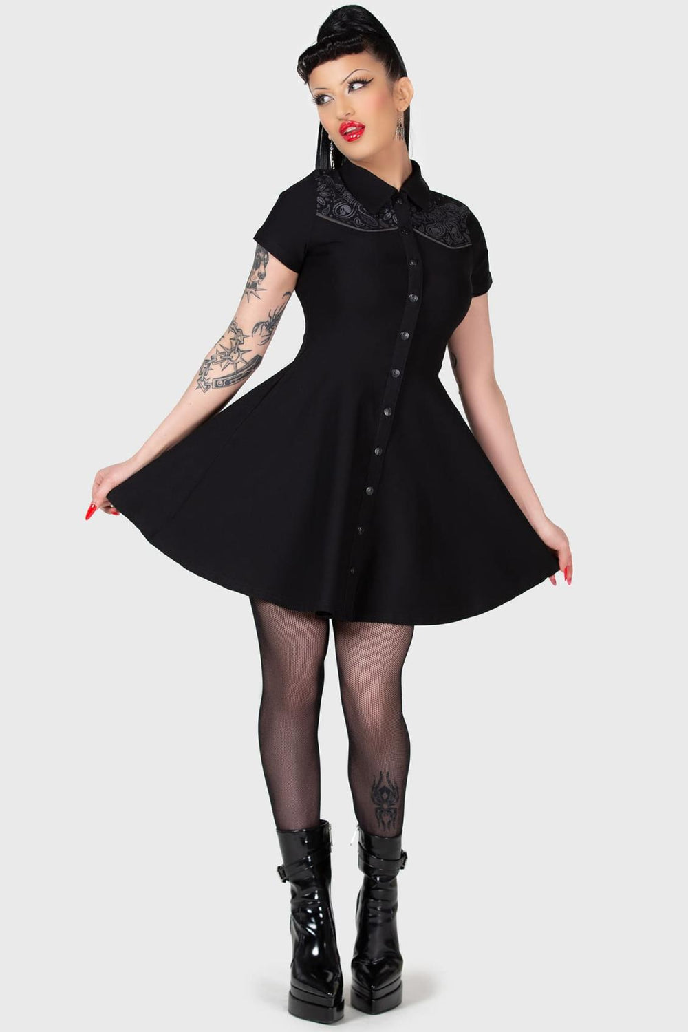 Women Mini | Killstar No Where&#039;s Ville Skater Dress