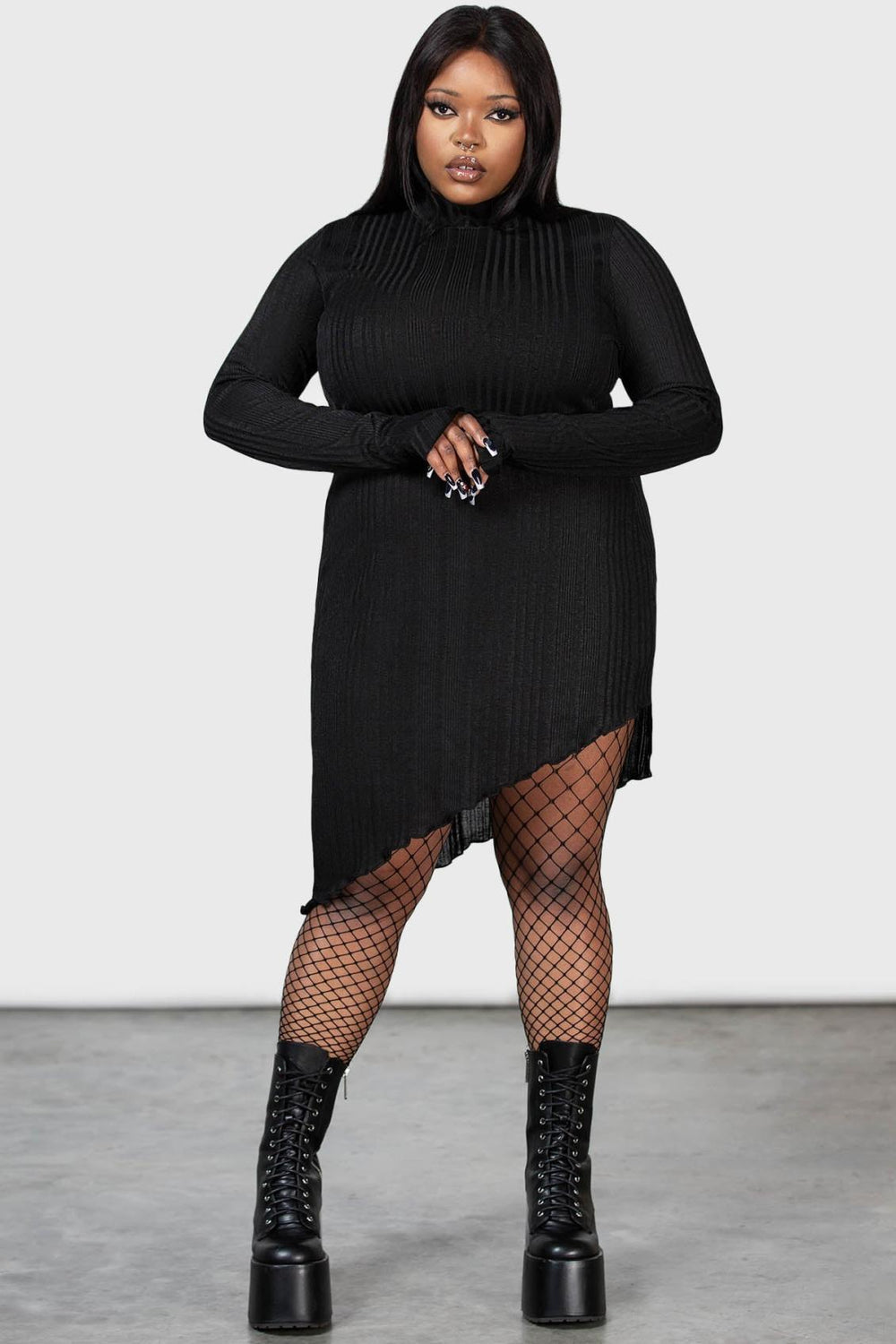 Women Mini | Killstar Stone Heart Asymmetric Dress