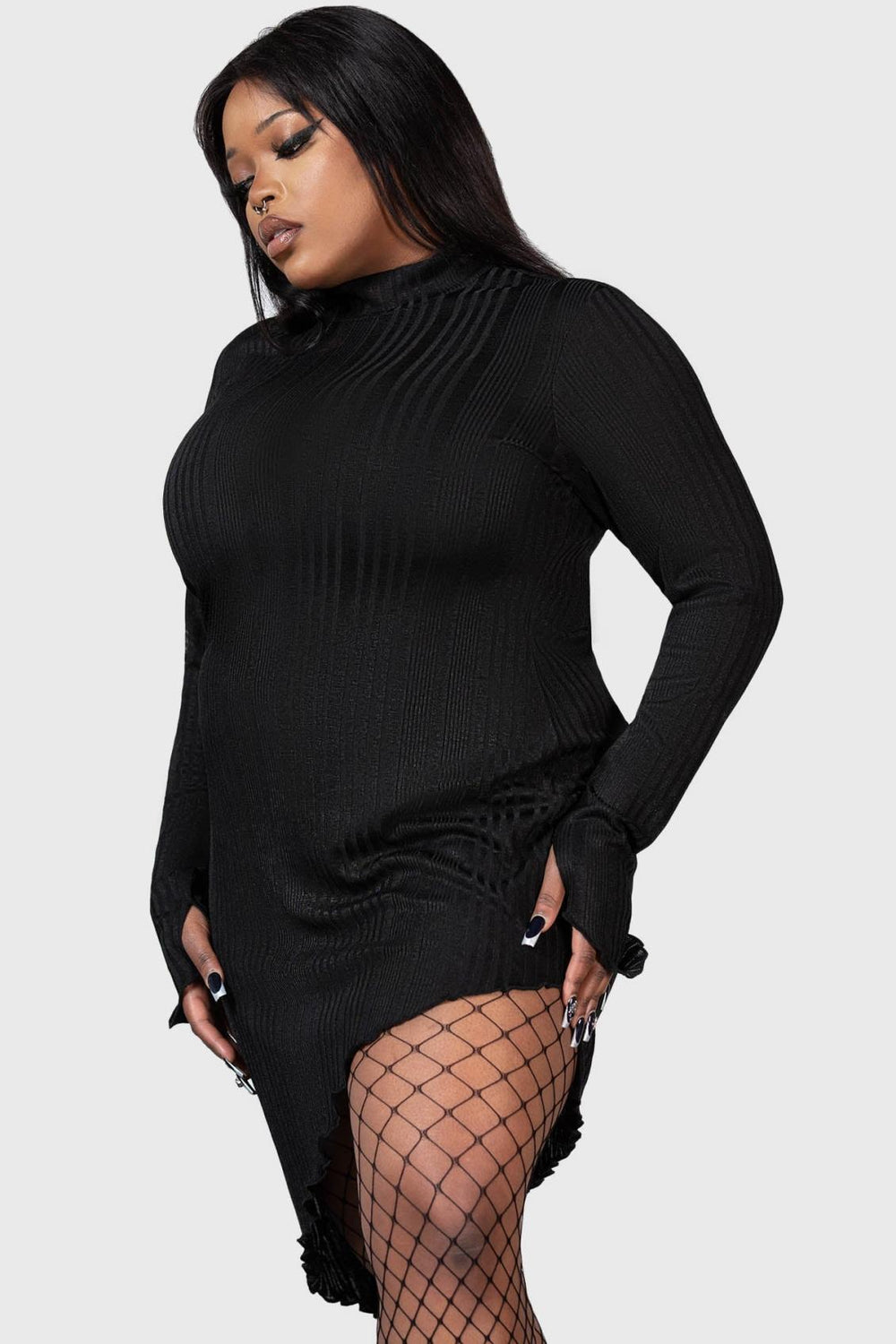 Women Mini | Killstar Stone Heart Asymmetric Dress