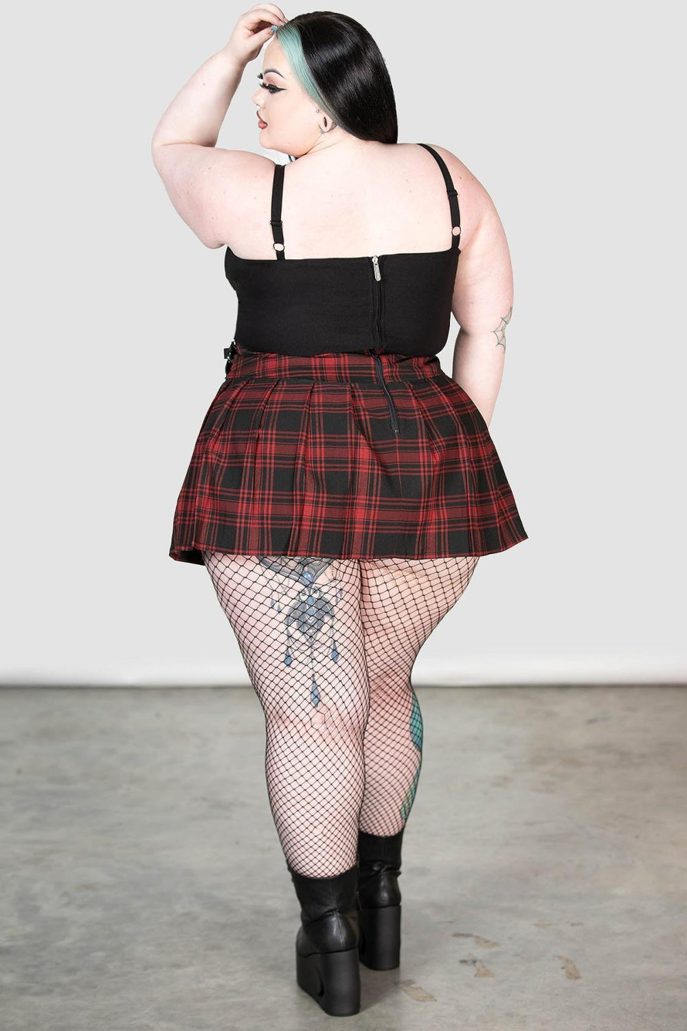 Women Mini Skirts | Killstar Bat Girl Skirt [TARTAN]