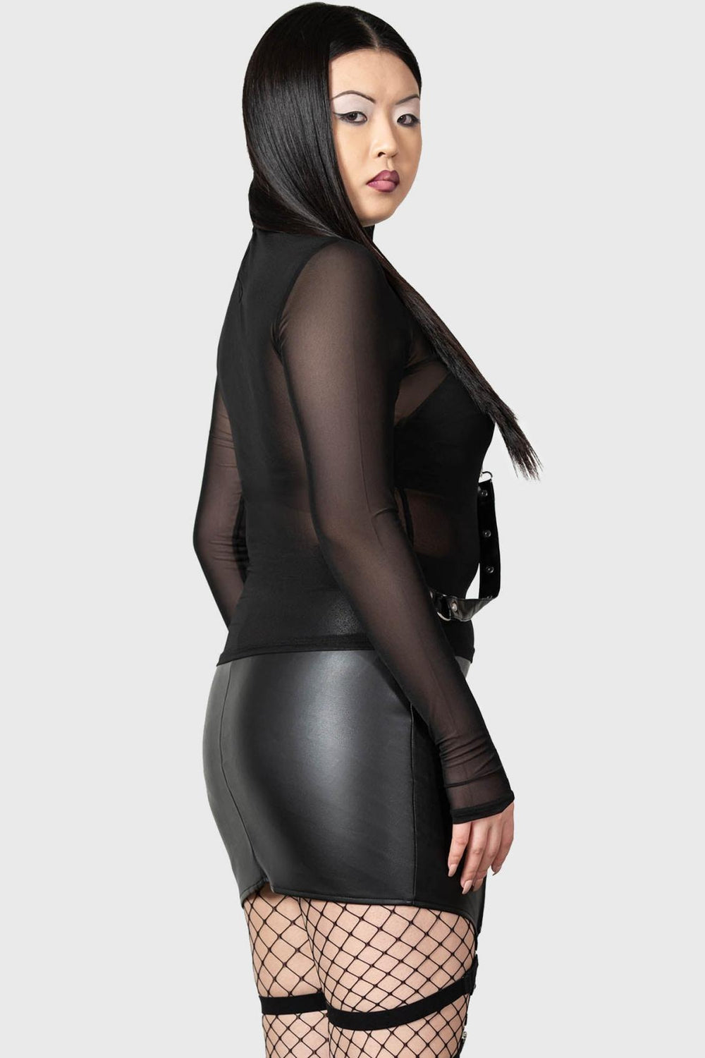 Women Mini Skirts | Killstar Cassandra PU Mini Skirt [B]