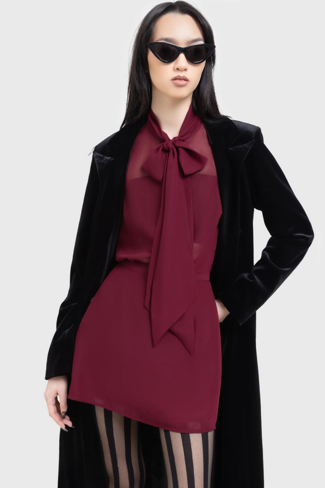 Women Mini Skirts | Killstar Crimson Oracle Skirt