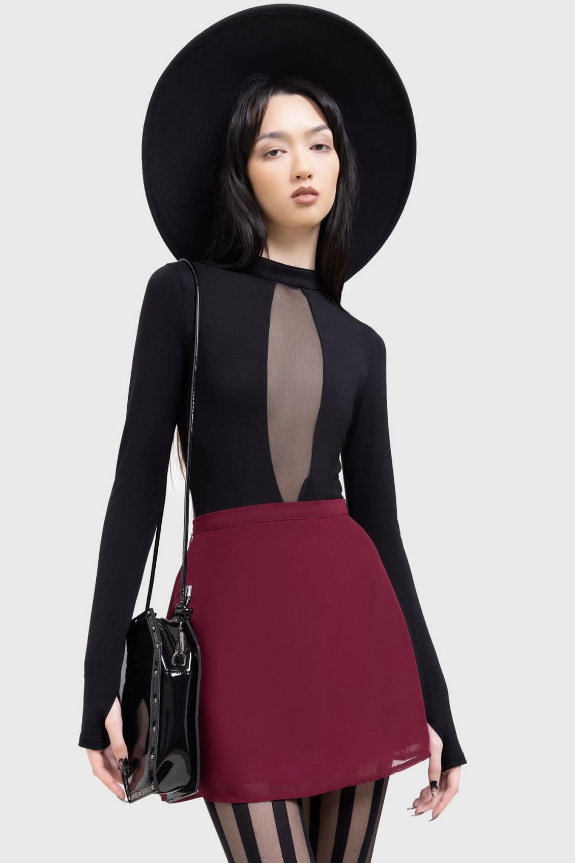 Women Mini Skirts | Killstar Crimson Oracle Skirt