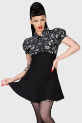 Women Mini Skirts | Killstar Daddy-O Corset Mini Skirt
