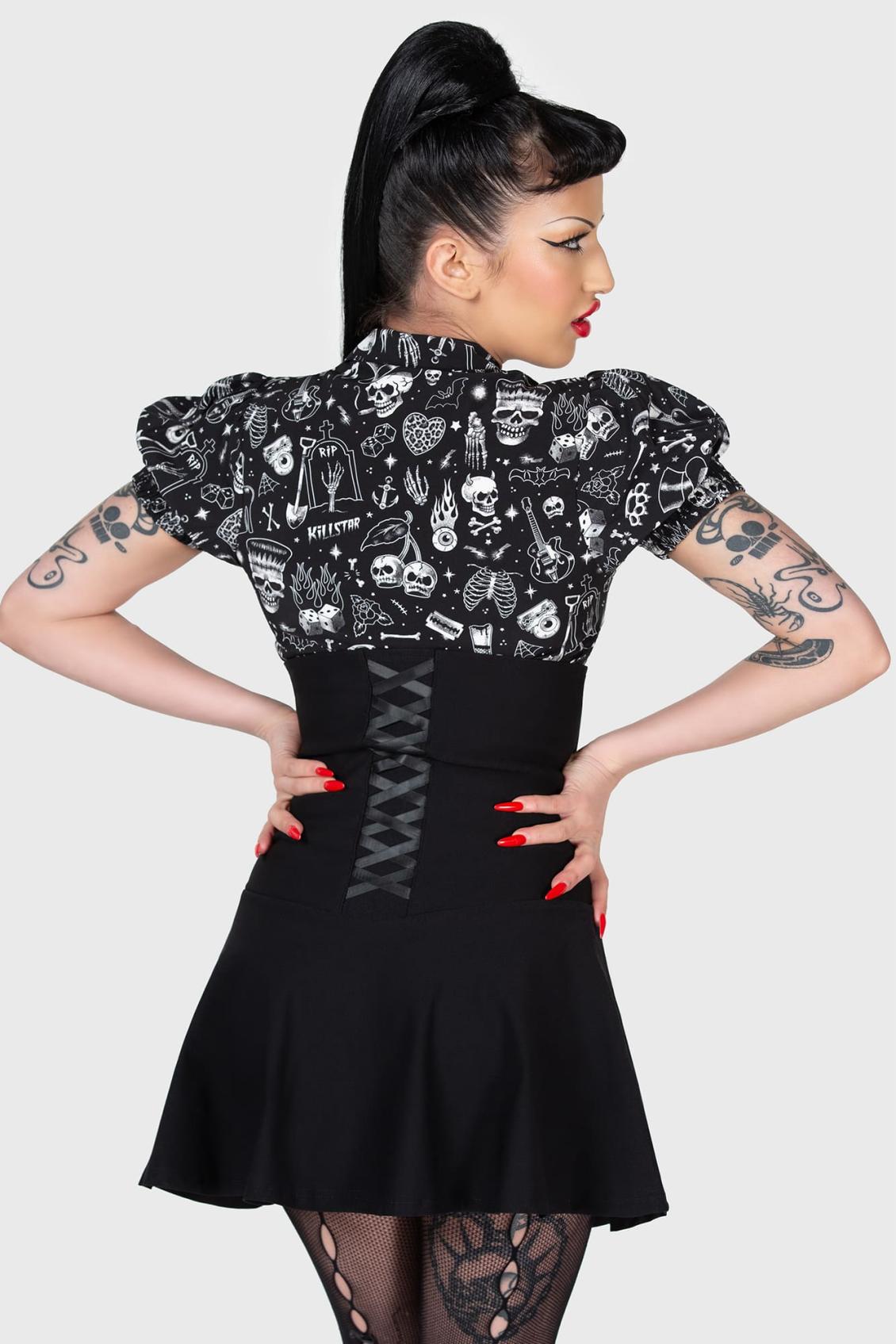 Women Mini Skirts | Killstar Daddy-O Corset Mini Skirt