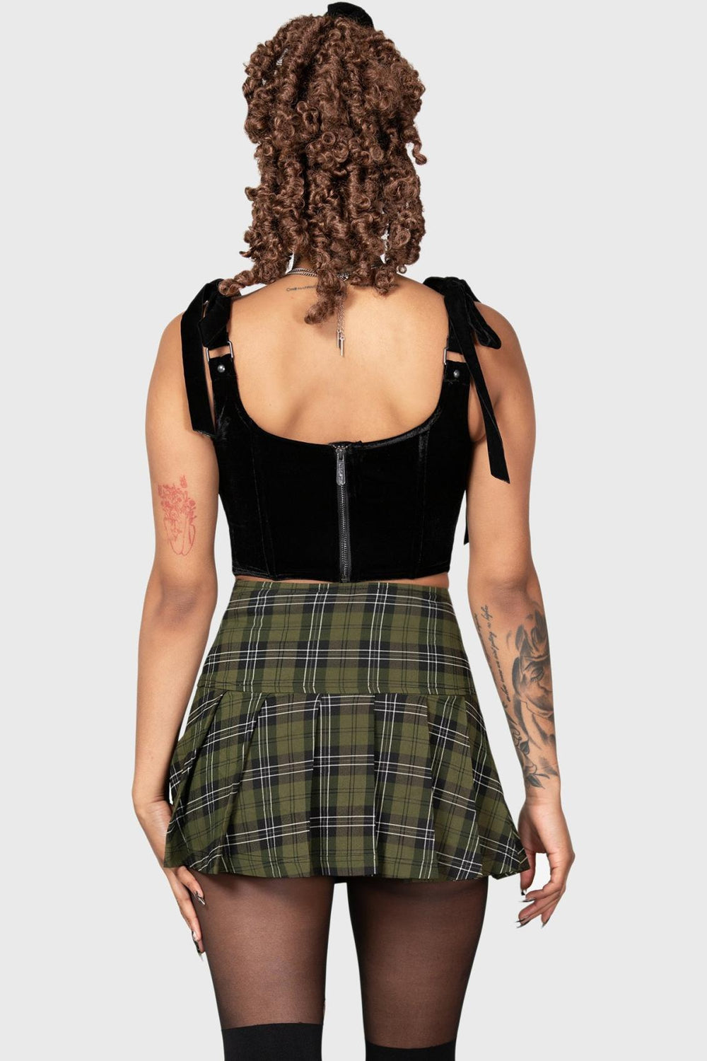 Women Mini Skirts | Killstar Dark Canopy Pleated Skirt
