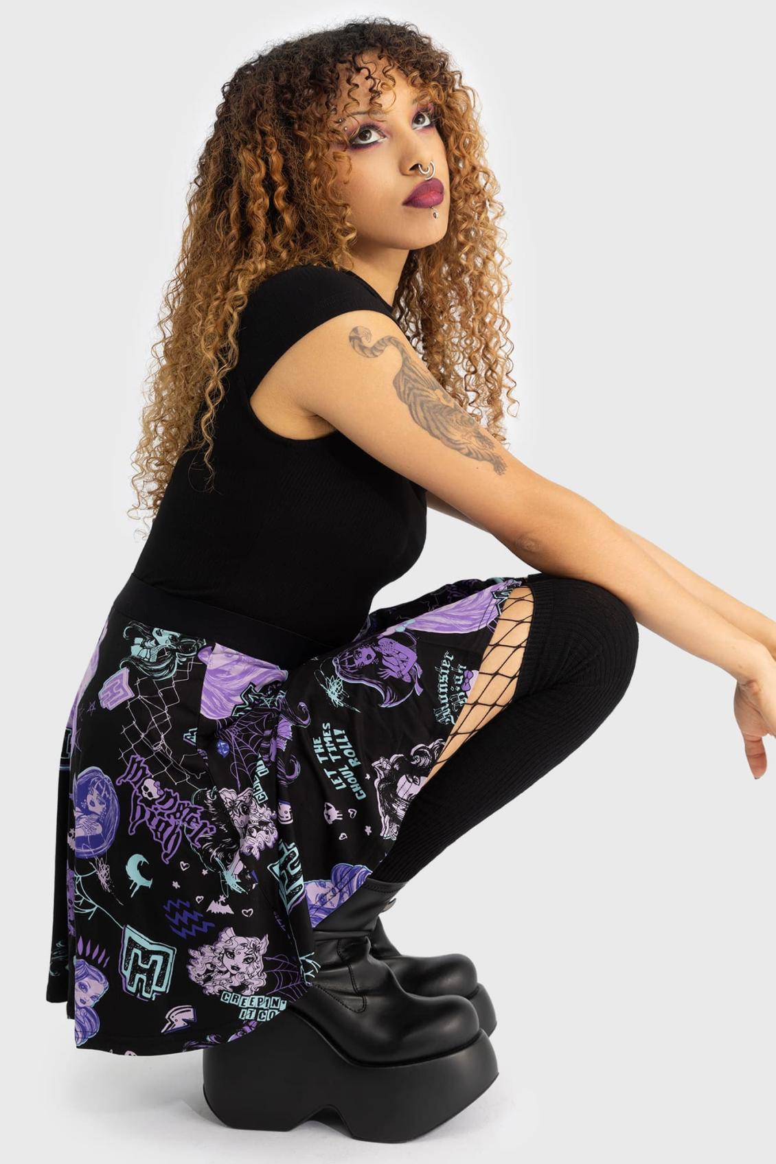 Women Mini Skirts | Killstar Haunt It Mini Skirt