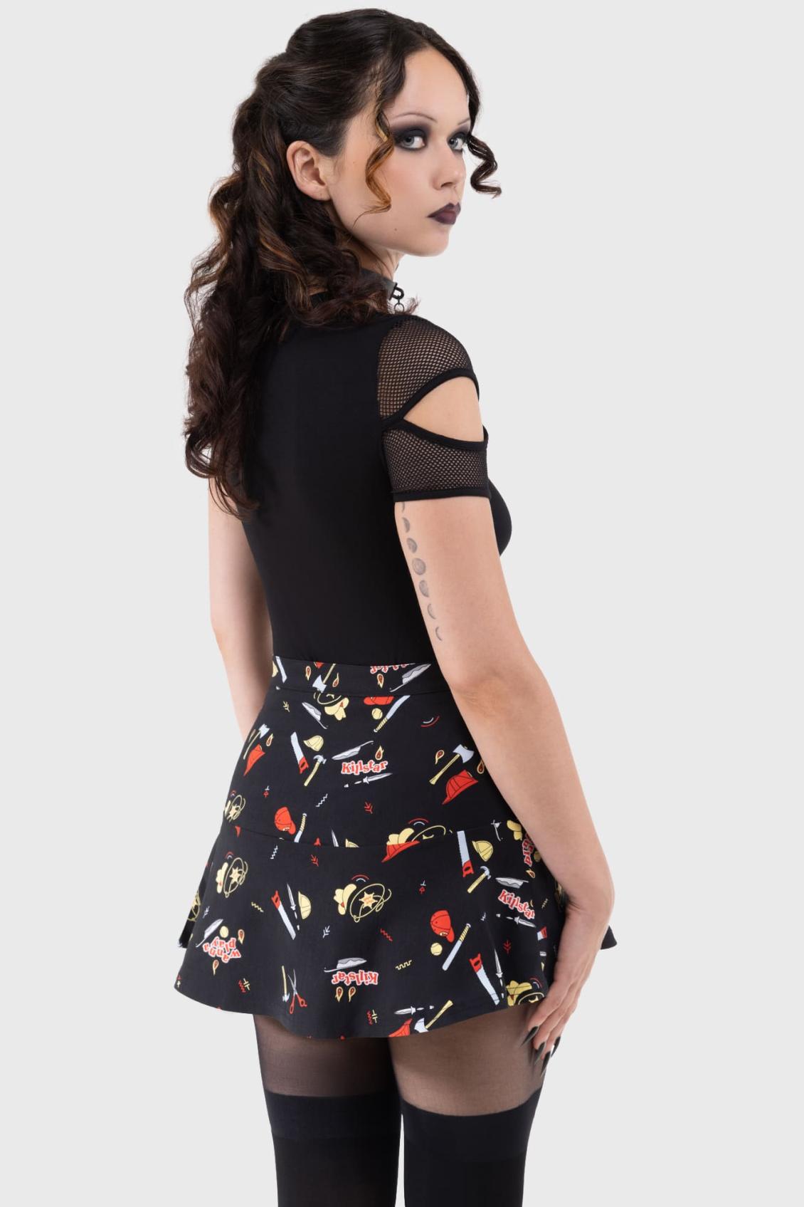 Women Mini Skirts | Killstar It&#039;s Time To Play Mini Skirt