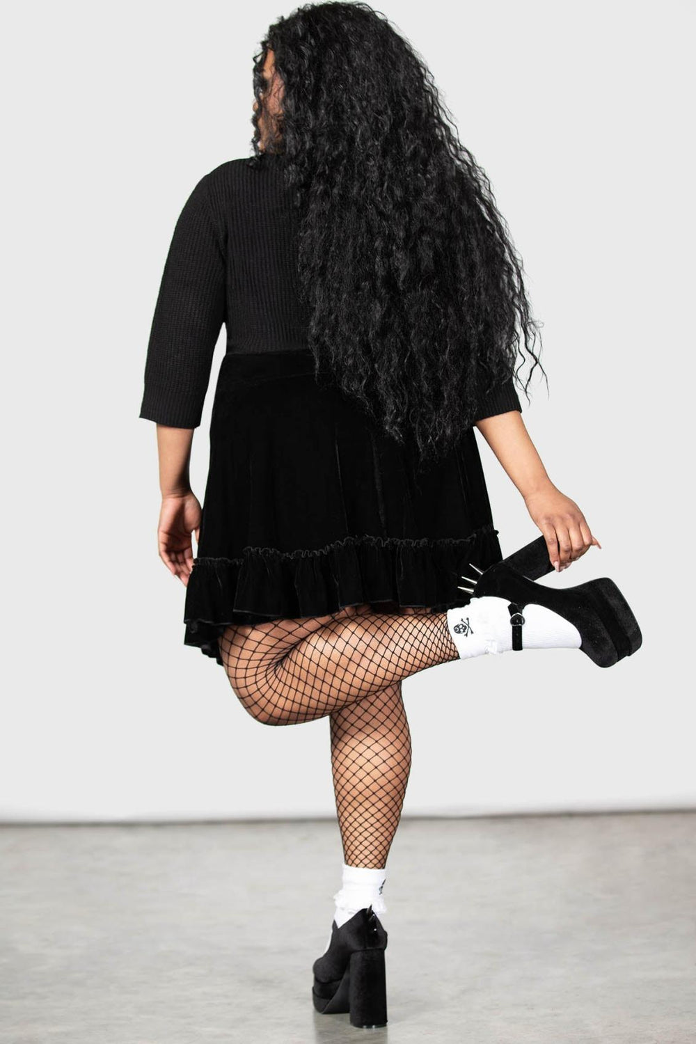 Women Mini Skirts | Killstar Lamellae Skater Skirt