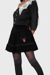 Women Mini Skirts | Killstar Lamellae Skater Skirt