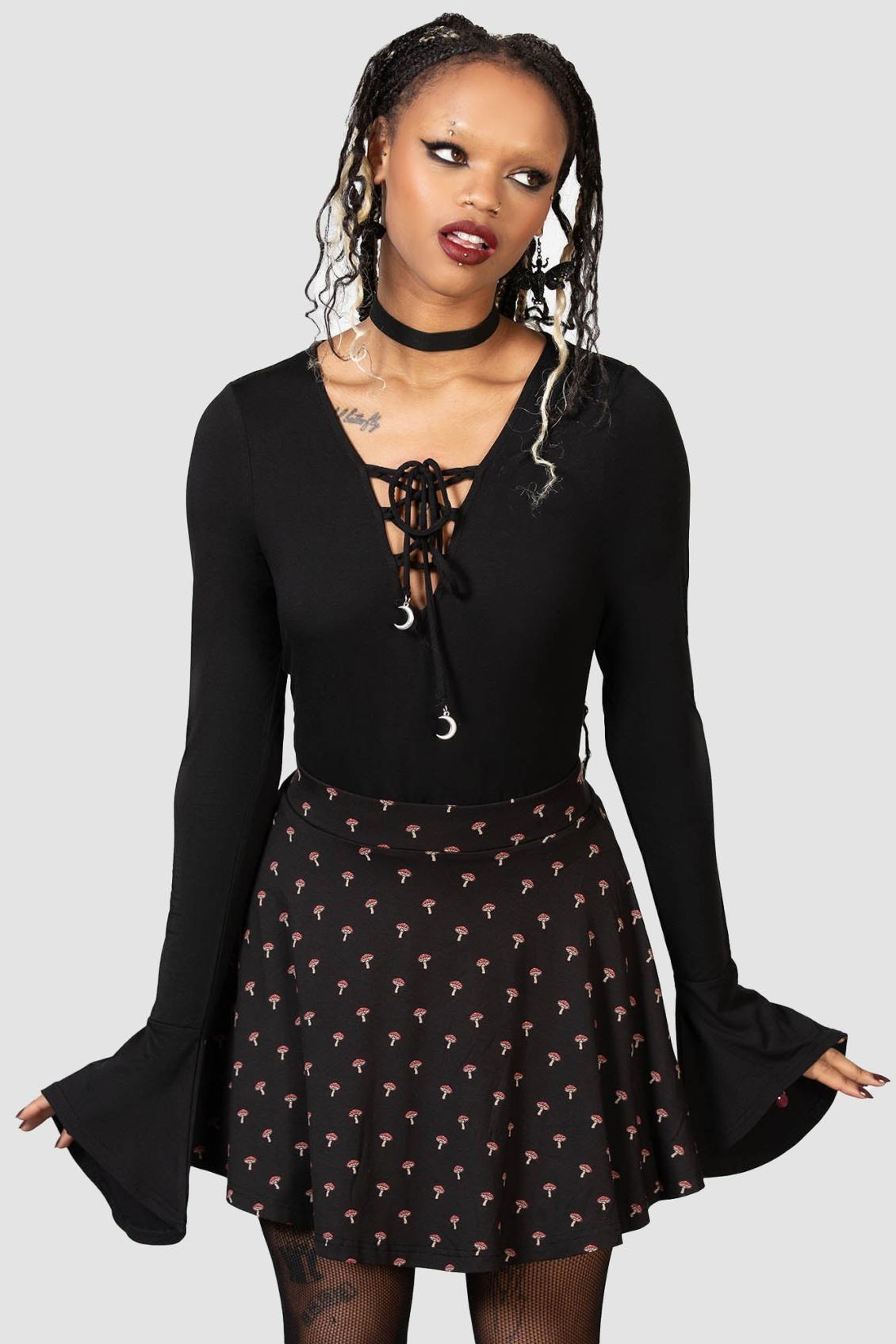 Women Mini Skirts | Killstar Mycelia Skater Skirt