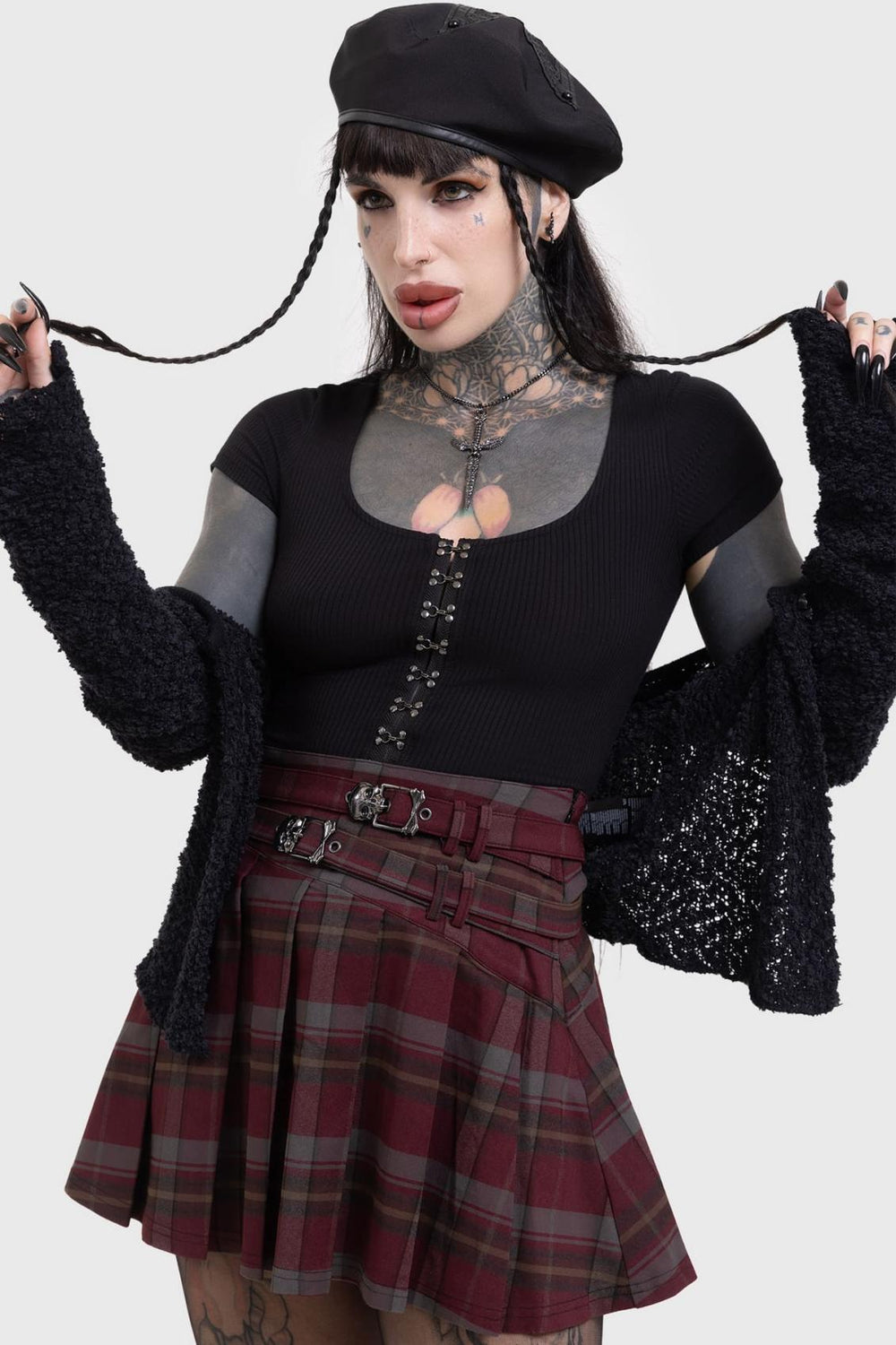 Women Mini Skirts | Killstar Sable Riot Skirt