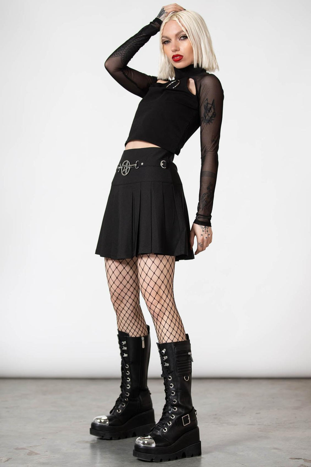 Women Mini Skirts | Killstar Scary Pleated Skirt