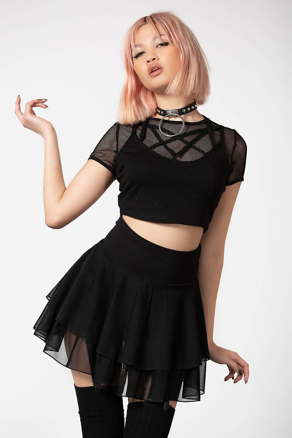 Women Mini Skirts | Killstar Yasumi Mesh Skirt