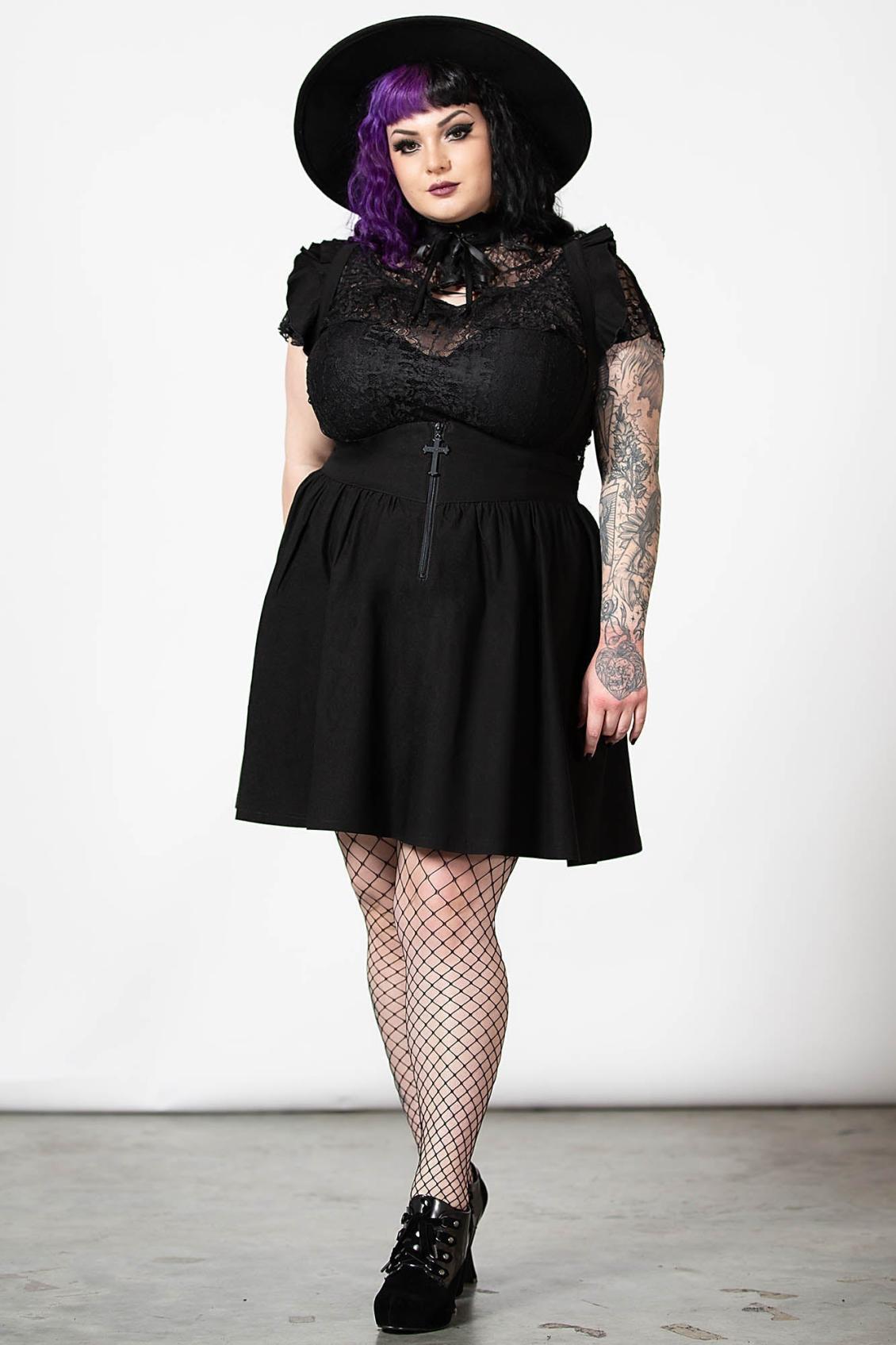 Women Mini Skirts | Killstar Yuna Suspender Skirt