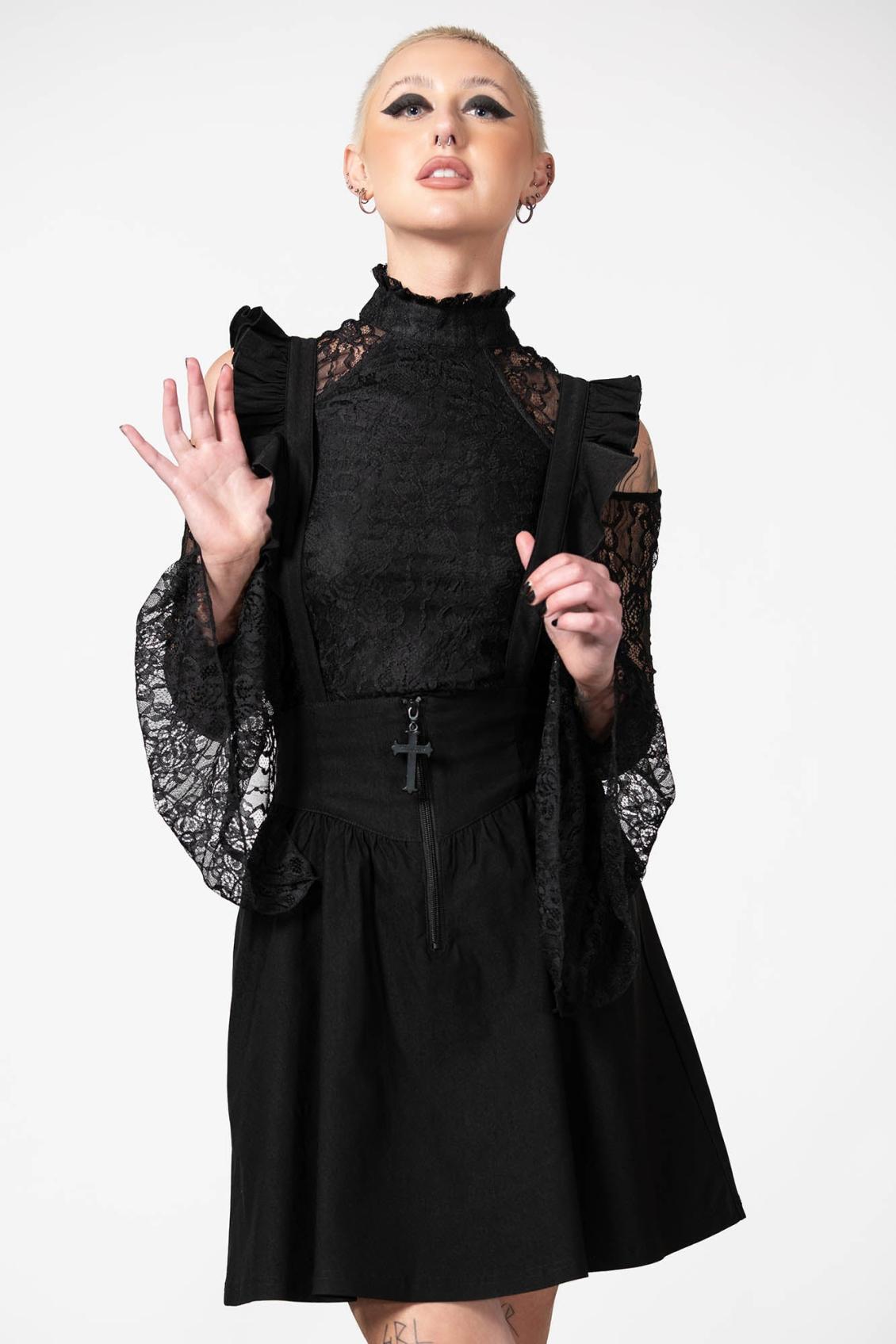 Women Mini Skirts | Killstar Yuna Suspender Skirt