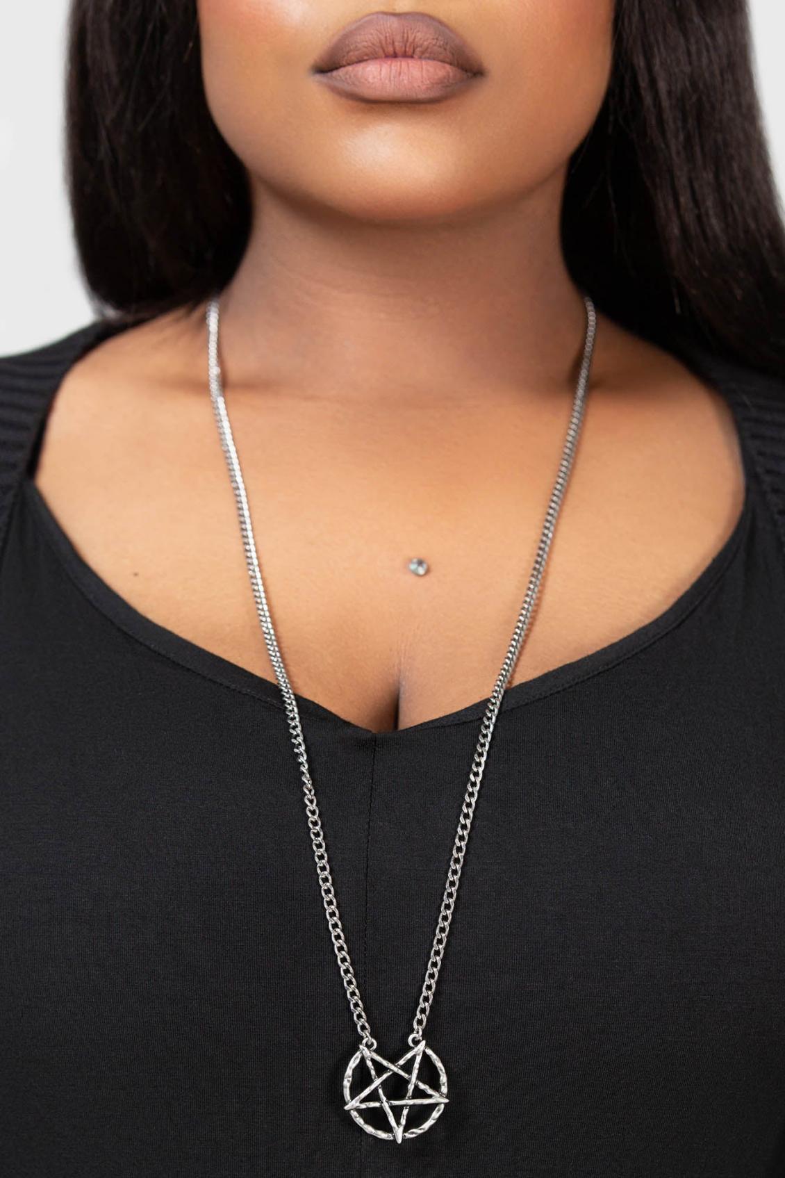 Women Necklaces | Killstar Broken Seal Pentagram Necklace