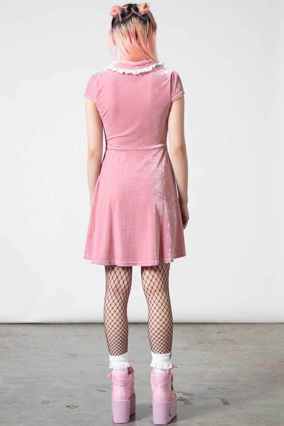 Women Party | Killstar Every Mourning Collar Dress [PASTEL PINK]