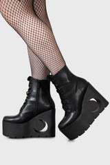 Women Platforms | Killstar Crescent Boots
