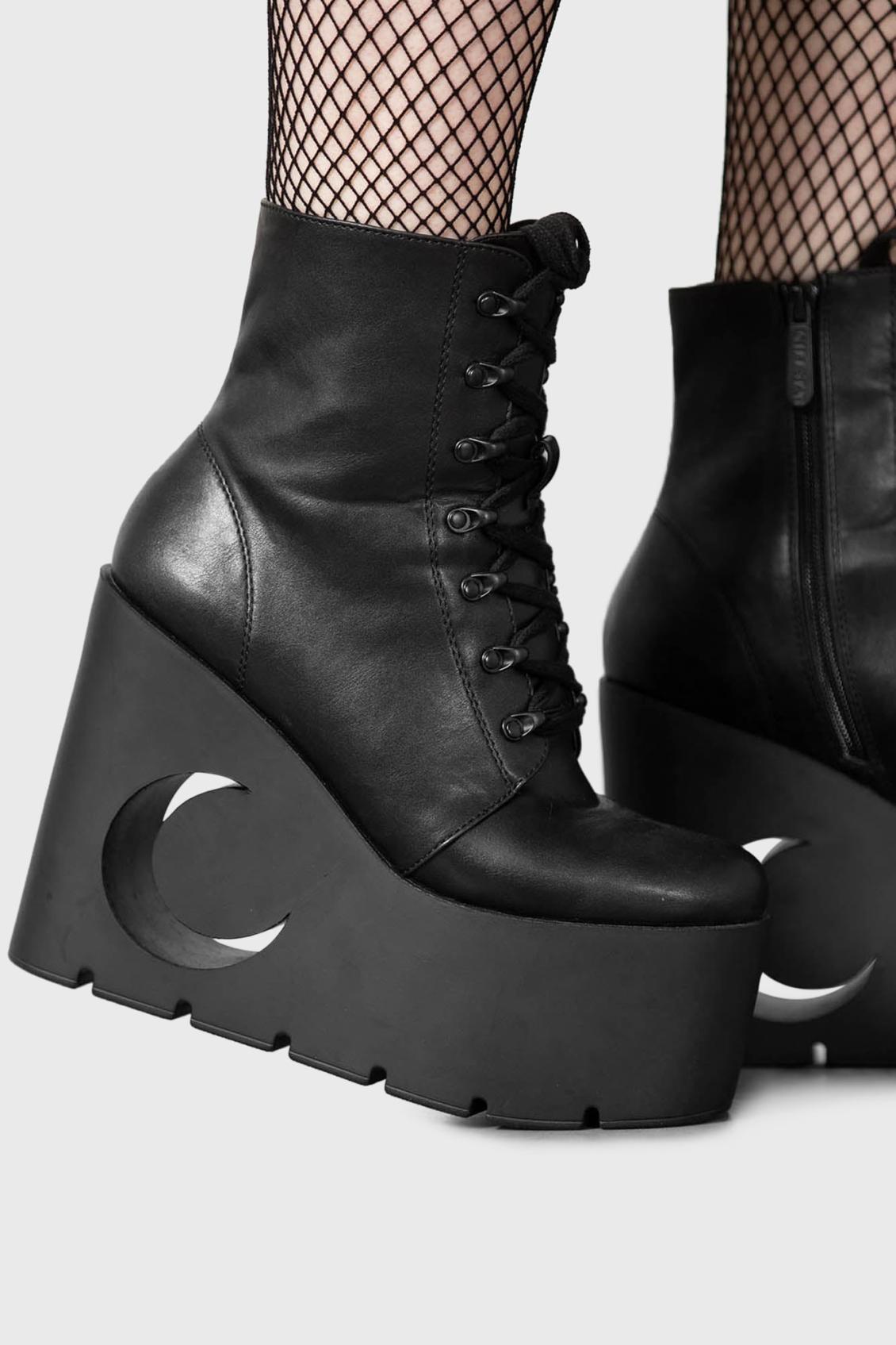 Women Platforms | Killstar Crescent Boots