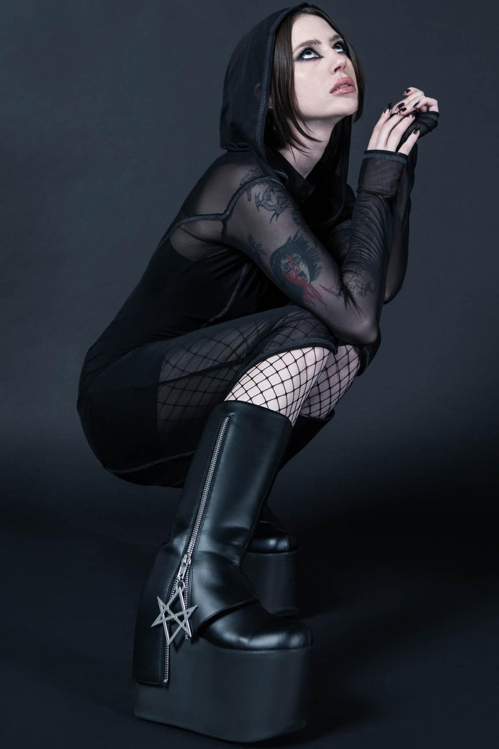 Women Platforms | Killstar Hexraider Boots