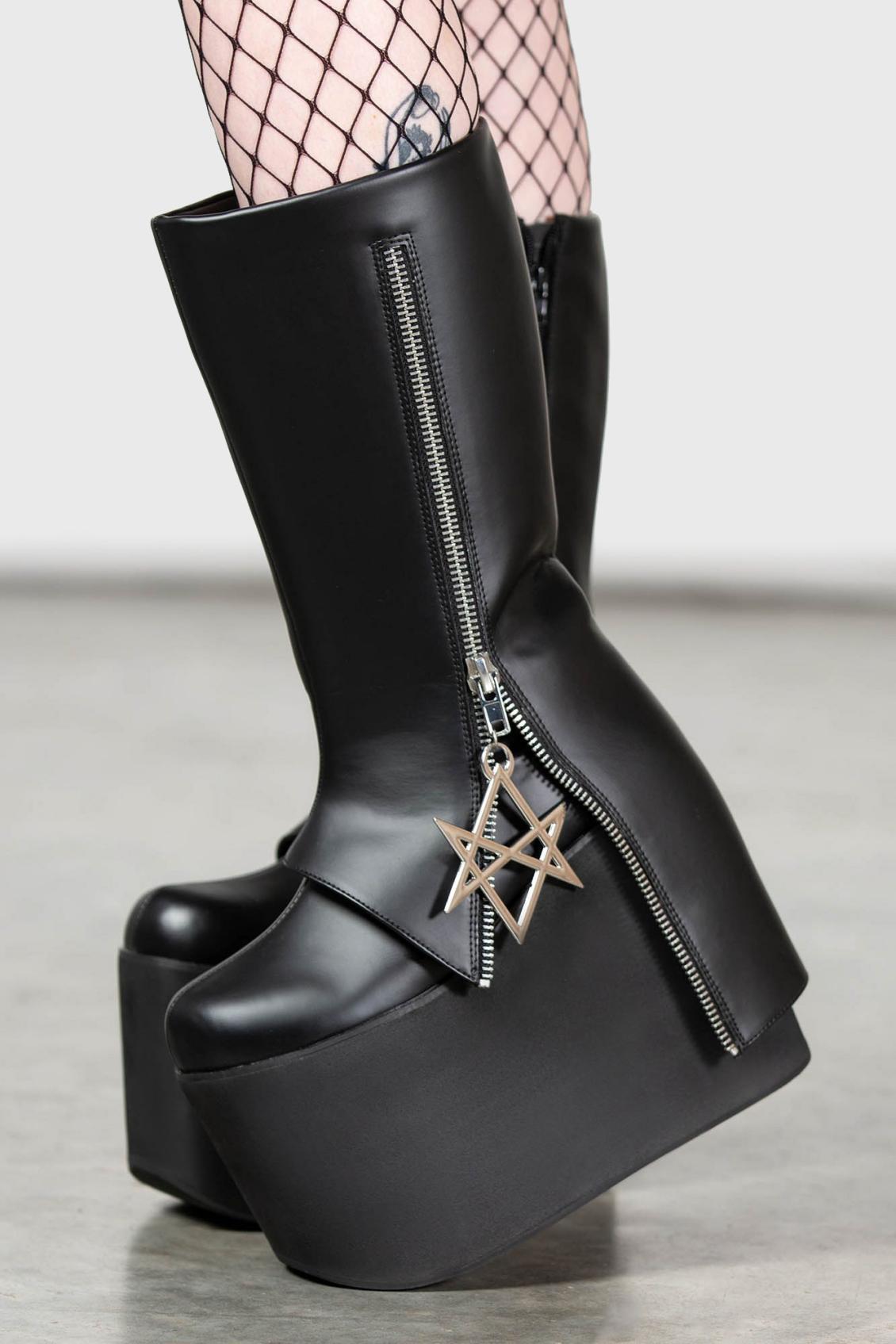 Women Platforms | Killstar Hexraider Boots