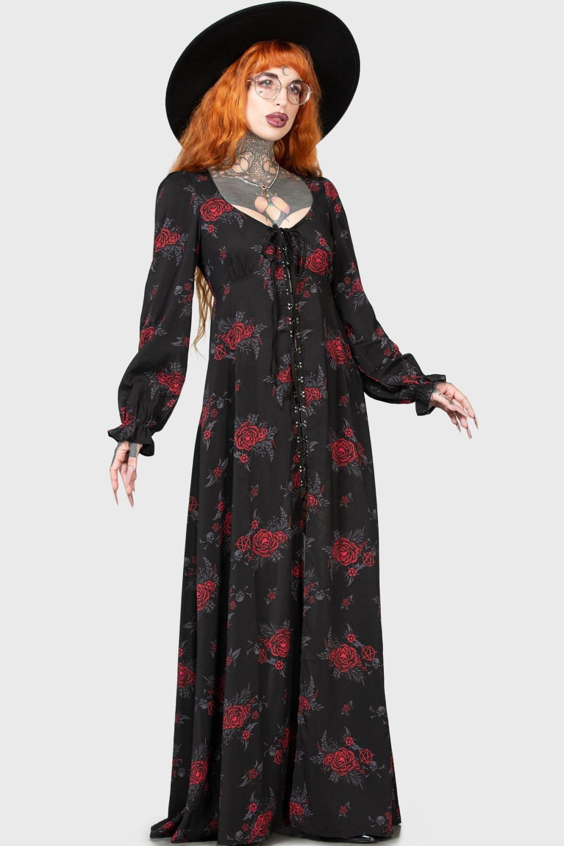 Women Shirt | Killstar Hail Pandora Maxi Dress