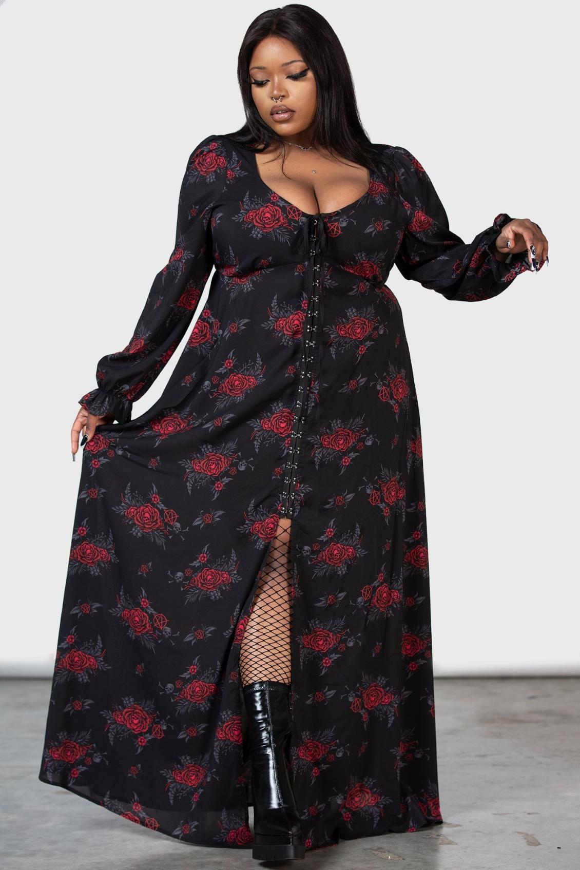 Women Shirt | Killstar Hail Pandora Maxi Dress