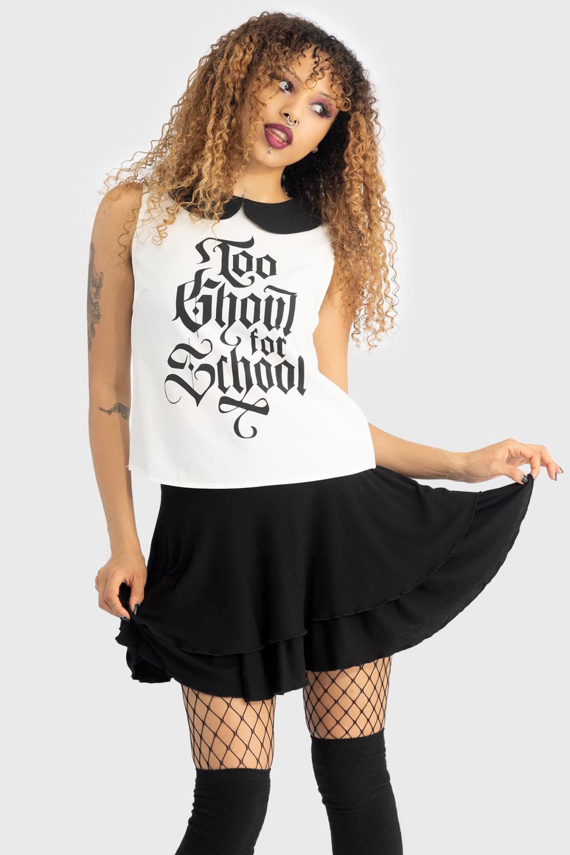Women Shirts &amp; Blouses | Killstar Too Ghoul For School Blouse