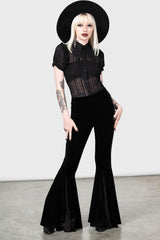 Women Shirts &amp; Blouses | Killstar Elena&#039;s Choice Lace Collar Blouse [B]