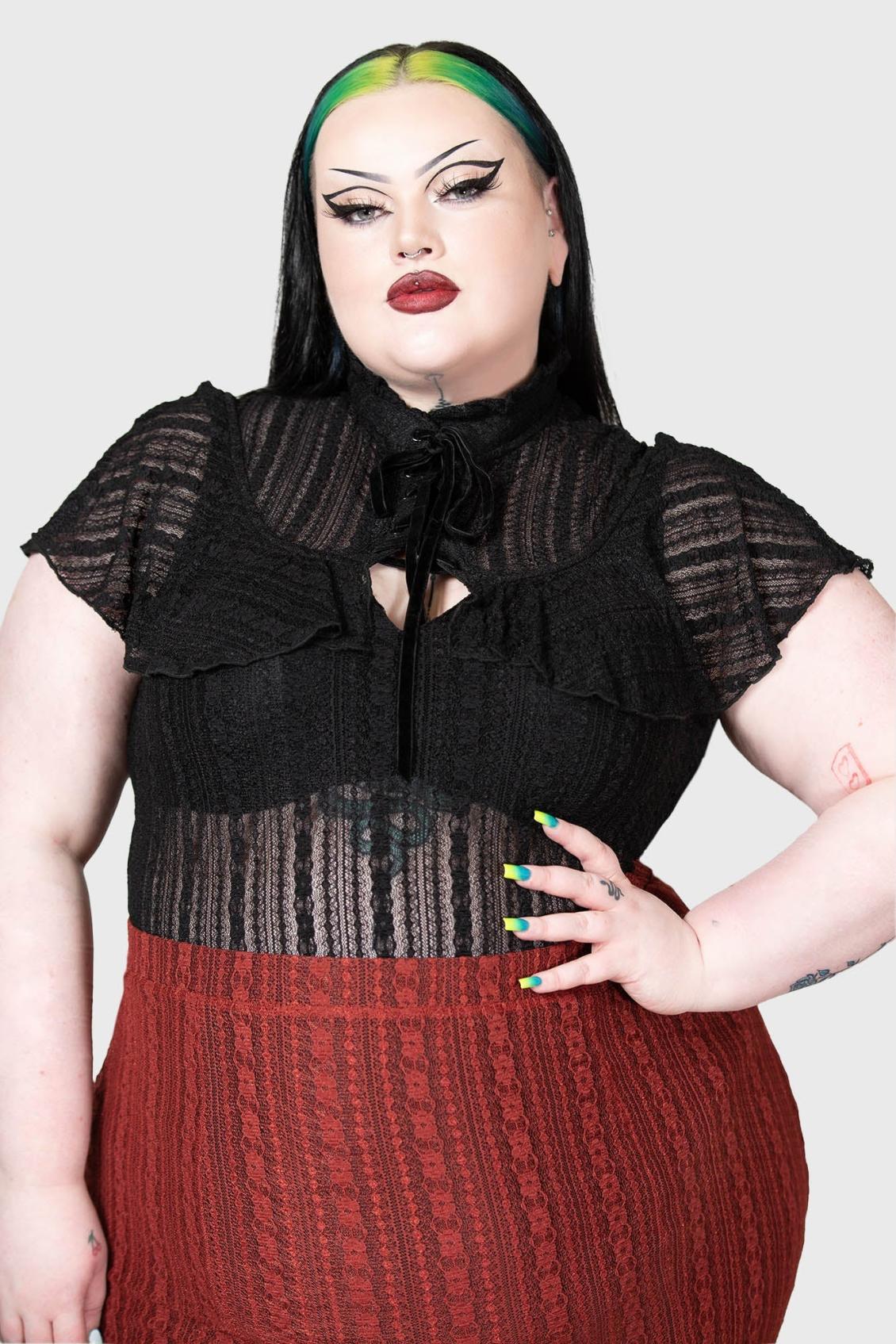 Women Shirts &amp; Blouses | Killstar Atala&#039;s Night Lace Top