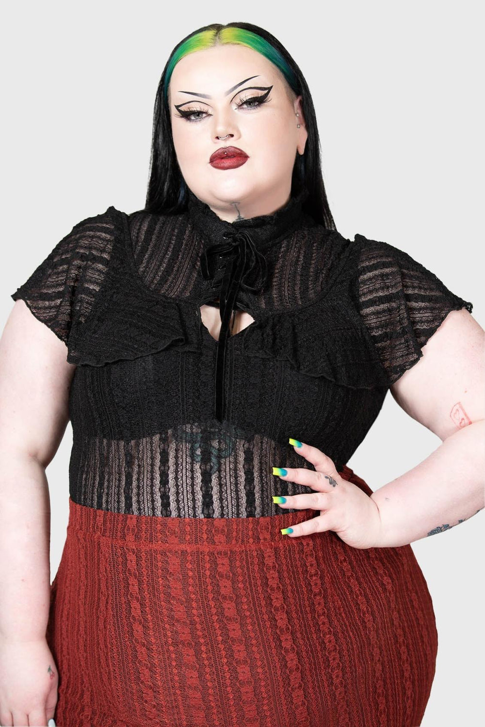 Women Shirts &amp; Blouses | Killstar Atala&#039;s Night Lace Top