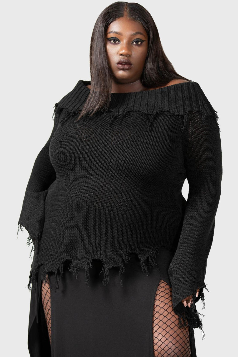Women Sweaters | Killstar Aelfwine Asymmetric Sweater