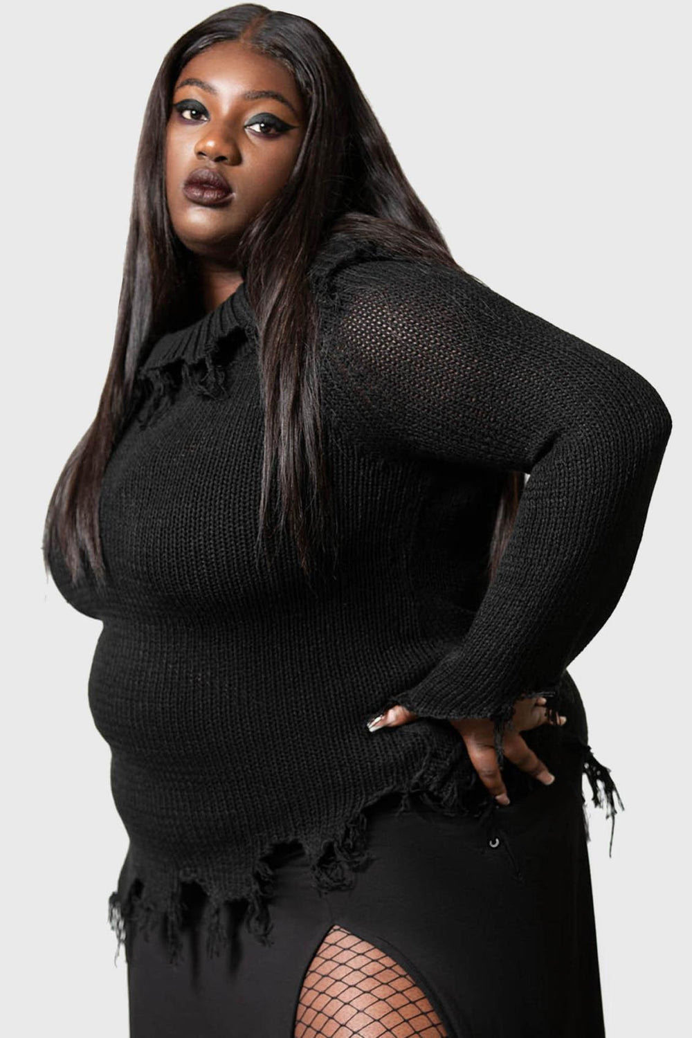 Women Sweaters | Killstar Aelfwine Asymmetric Sweater