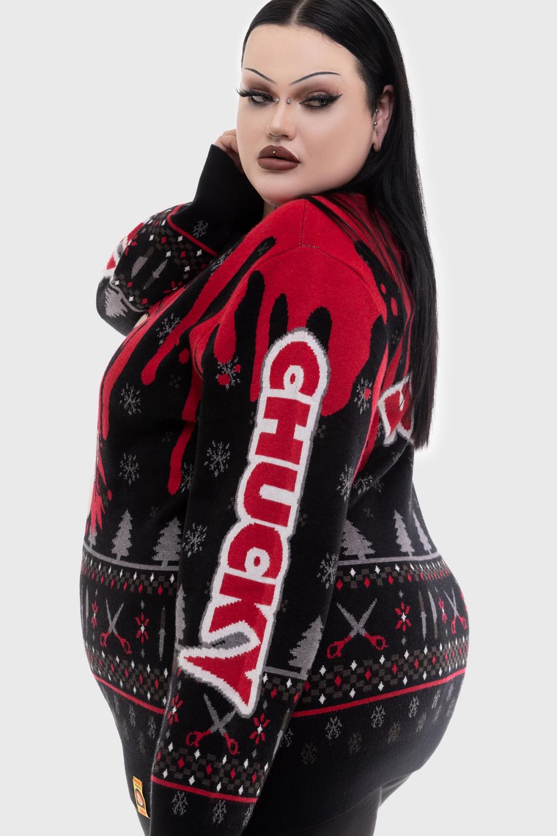 Women Sweaters | Killstar Chucky Wanna Play Sweater