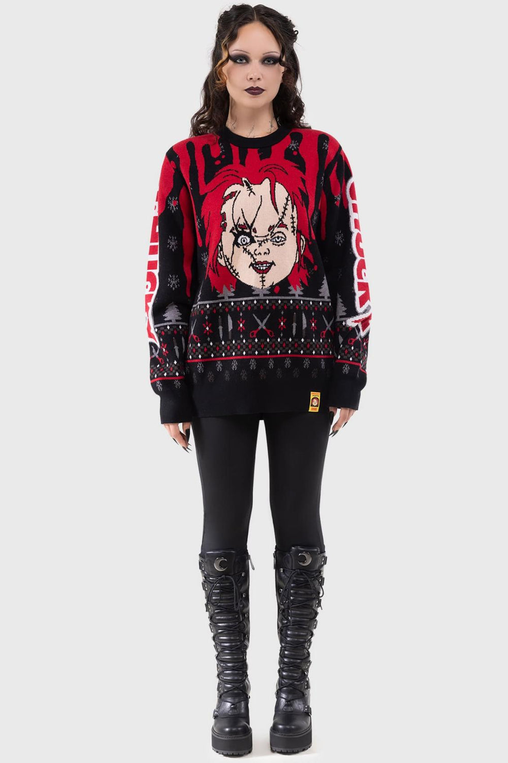 Women Sweaters | Killstar Chucky Wanna Play Sweater