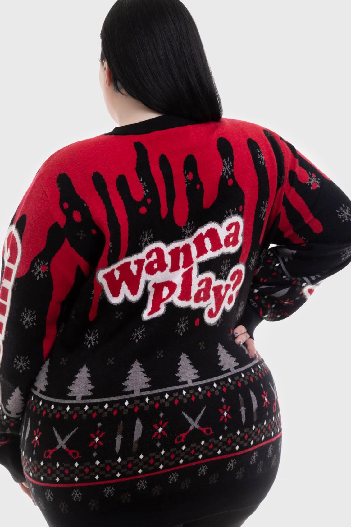 Women Sweaters | Killstar Chucky Wanna Play Sweater