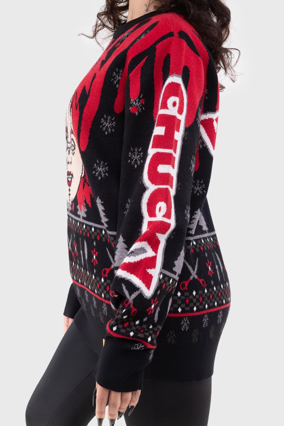 Women Sweaters | Killstar Chucky Wanna Play Sweater