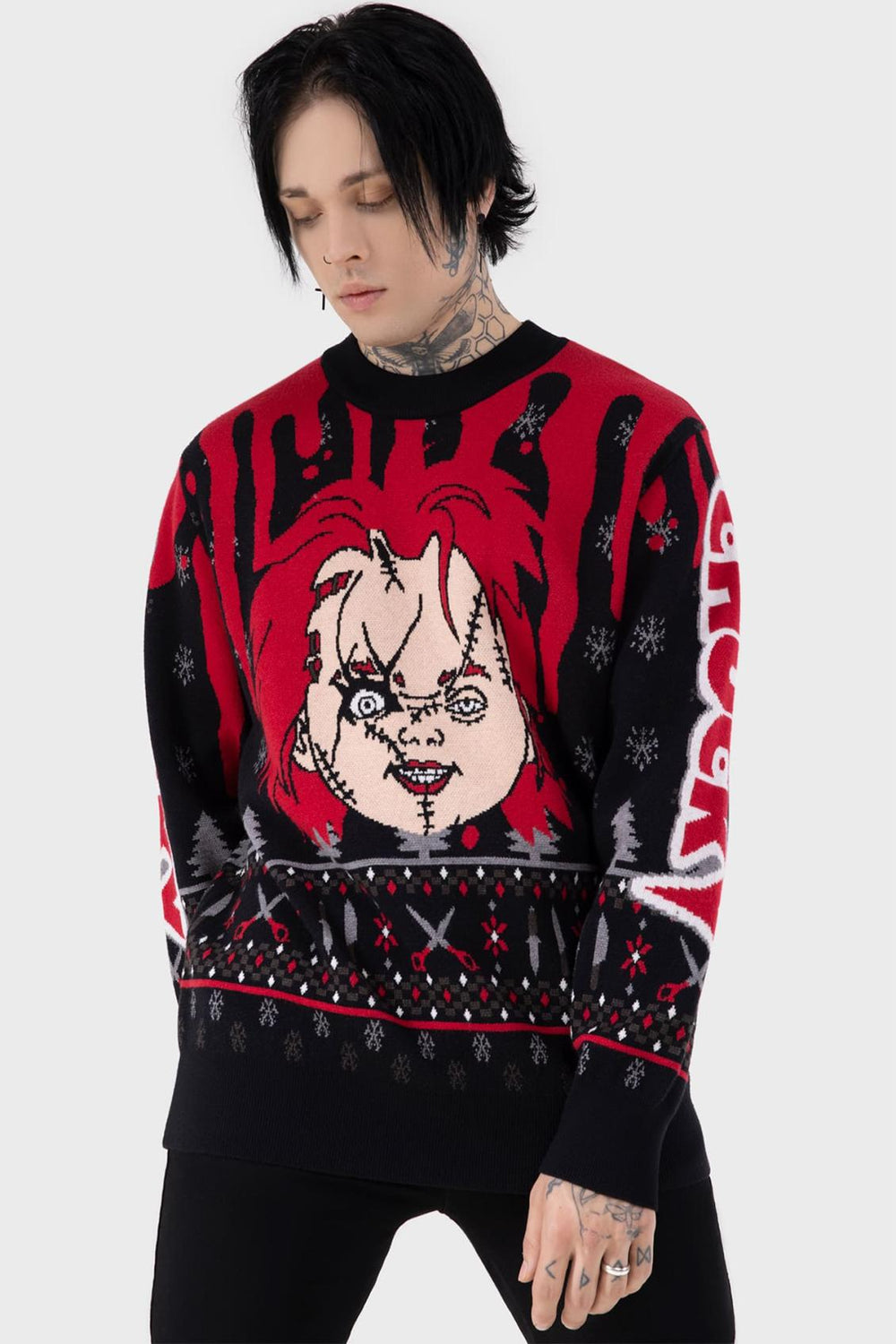 Women Sweaters | Killstar Chucky Wanna Play Sweater