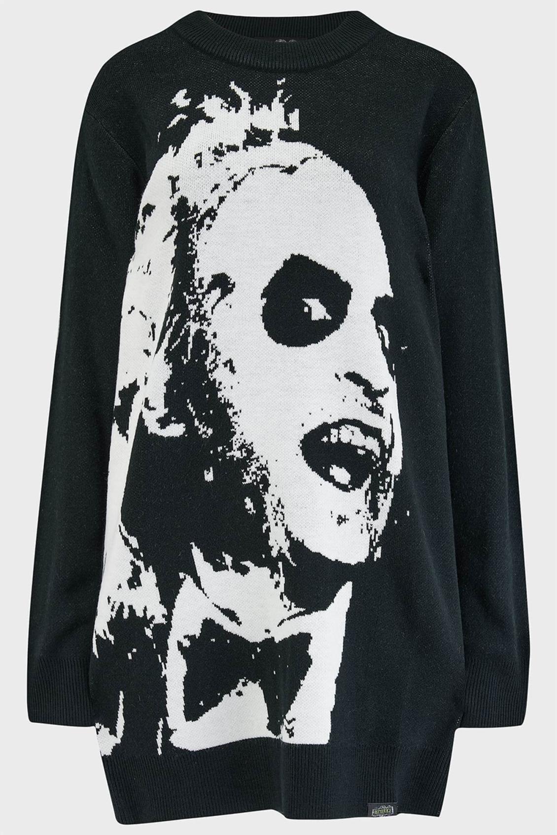 Women Sweaters | Killstar Ghost With The Most Intarsia Sweater