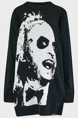 Women Sweaters | Killstar Ghost With The Most Intarsia Sweater