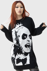 Women Sweaters | Killstar Ghost With The Most Intarsia Sweater