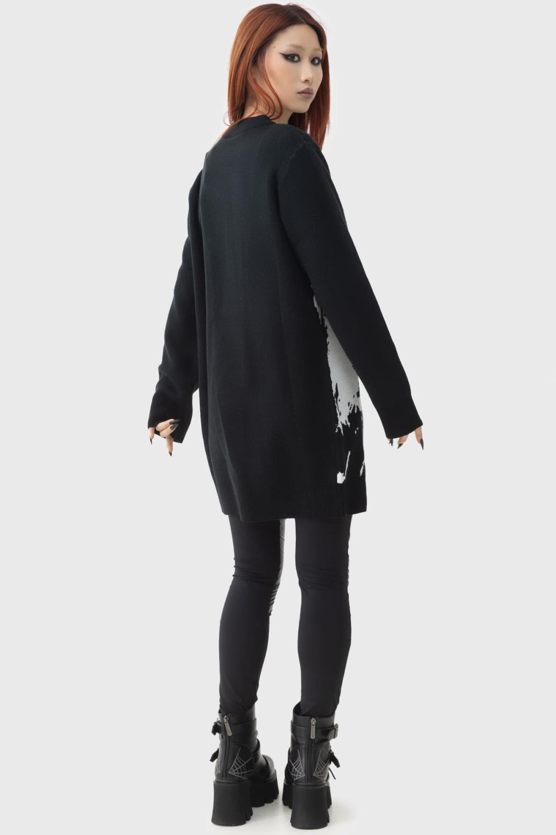 Women Sweaters | Killstar Ghost With The Most Intarsia Sweater